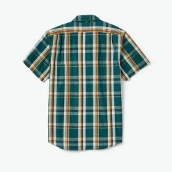 Filson Corp Shirts M Washed SS Feather Cloth Shirt