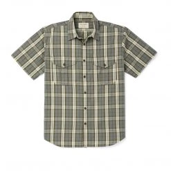 Filson Corp Shirts M Washed SS Feather Cloth Shirt