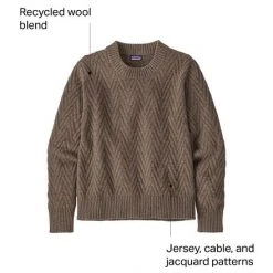 Patagonia Inc W RECYCLED WOOL CREWNECK SWEATER