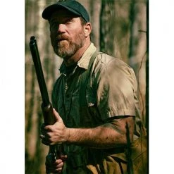 Filson Corp Shirts M Washed SS Feather Cloth Shirt